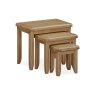Manor Oak Nest Of Tables on a white background