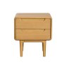 G Plan Winchester 2 Drawer Bedside Table on a white background