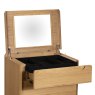 G Plan Winchester 5 Drawer Tall Chest With Mirror close up image on a white background