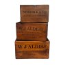 Norfolk & Co Small Vintage Aldiss Storage Crate