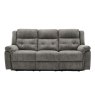 Rushden 3 Seater Power Recliner Sofa In Grey on a white background