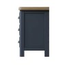 Heritage Editions Blue Large Bedside Cabinet on a white background