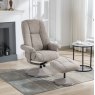 Denver Chair And Stool Set In Chacha Oat lifestyle image