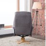 Dubai Swivel Chair And Stool Set In Lisbon Grey lifestyle image
