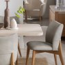Arlo 1.6m Extending Dining Table & 4 Spencer Chairs close up lifestyle image