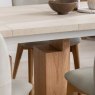 Arlo 1.6m Extending Dining Table & 4 Spencer Chairs close up lifestyle image