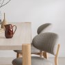 Arlo 1.9m Dining Table & 6 Leo Chairs close up lifestyle image
