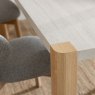 Arlo 1.9m Dining Table & 6 Leo Chairs close up lifestyle image