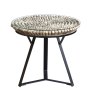 Iona Round Lamp Table on a white background