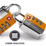 Go Travel Combi Twin Padlocks TSA Orange combination