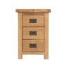 Norfolk Oak Large Bedside Cabinet on a white background