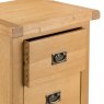 Norfolk Oak 4 Drawer Narrow Chest close up image on a white background