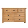 Norfolk Oak 3 Over 4 Chest Of Drawers on a white background