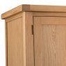 Norfolk Oak Large 2 Door Wardrobe close up image on a white background