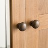 Norfolk Oak 3 Door Wardrobe close up image on a white background