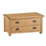 Norfolk Oak Blanket Box on a white background