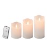 Kaemingk Kaemingk Set of 3 White Remote LED Candles