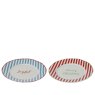 Kaemingk Kaemingk Festive Striped Breakfast Plate