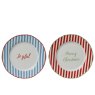 Kaemingk Kaemingk Festive Striped Breakfast Plate