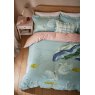 Yvonne Ellen Sister Swans Aqua Duvet Cover Set overhead