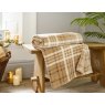 Deyongs Snuggle Touch Check Throw Umber Lifestyle