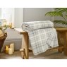 Deyongs Snuggle Touch Check Throw Dark Grey Lifestyle