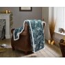 Deyongs Sherpa Fleece Throw Woodland Folk Green Lifestyle