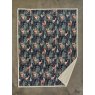 Deyongs Sherpa Fleece Throw Stag Navy Overhead