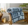 The Lyndon Company Coco Velvet Touch Throw Pheasant Check Lifestyle