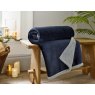 Deyongs Hazelwood Sherpa Throw Navy Lifestyle