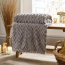 Deyongs Tadcaster Fleece Throw Mushroom Lifestyle