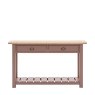 Eton 2 Drawer Console Table In Clay on a white background