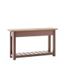 Eton 2 Drawer Console Table In Clay on a white background