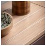Eton 2 Drawer Console Table In Clay close up lifestyle image