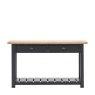 Eton 2 Drawer Console Table In Meteor on a white background