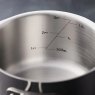 Stellar 7000 14cm Milk Pan internal measuring guides