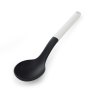 KitchenAid Cooking Spoon Porcelain White angled view