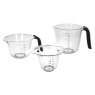 KitchenAid Measuring Jugs Matt Black Set Of 3