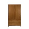 Ercol Salina 2 Door Wardrobe In OG Finish on a white background