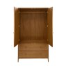Ercol Salina 2 Door Wardrobe In OG Finish on a white background
