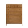 Ercol Salina 8 Drawer Tall Chest In OG Finish on a white background