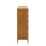 Ercol Salina 8 Drawer Tall Chest In OG Finish on a white background