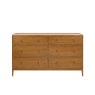 Ercol Salina 6 Drawer Wide Chest In OG Finish on a white background