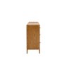 Ercol Salina 6 Drawer Wide Chest In OG Finish on a white background