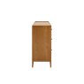 Ercol Salina 4 Drawer Wide Chest In OG Finish on a white background