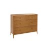 Ercol Salina 4 Drawer Wide Chest In OG Finish on a white background