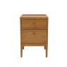 Ercol Salina 2 Drawer Bedside Cabinet In OG Finish on a white background