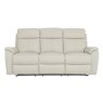Buckingham 3 Seater Power Recliner Sofa on a white background pewter