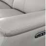 Buckingham 3 Seater Power Recliner Sofa lifestyle image pewter close up