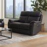 Buckingham 2 Seater Power Recliner lifestyle black